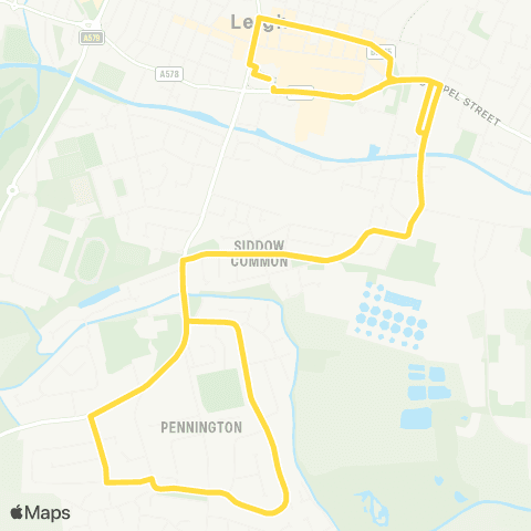 Bee Network Leigh Bus Station - Leigh Bus Station map