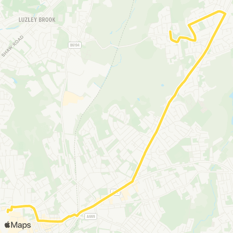 Bee Network Sholver Terminus - Oldham Bus Station map