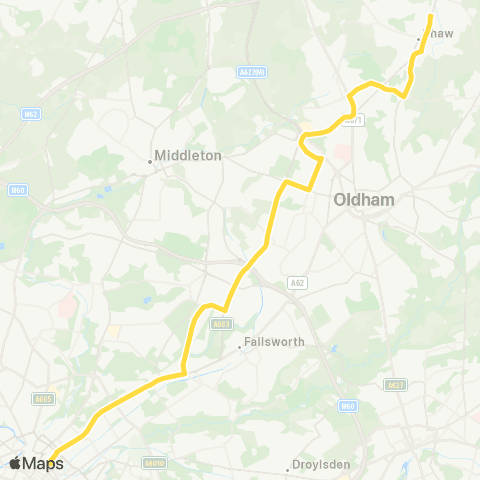 Bee Network High Barn Street - Piccadilly Gardens map