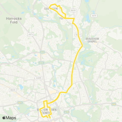 Bee Network Bolton Interchange - Bolton Interchange map