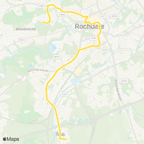 Bee Network Oulder Hill Leadership Academy - Chesham Av map