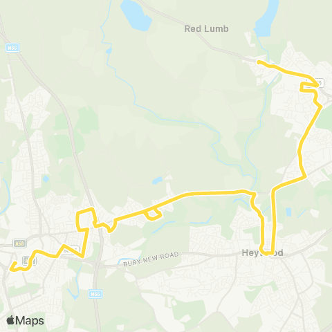 Bee Network Edenfield Road - Bury Interchange map