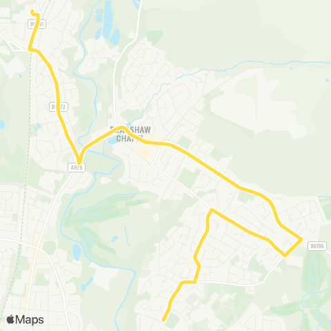 Bee Network Turton High School - Padbury Way map