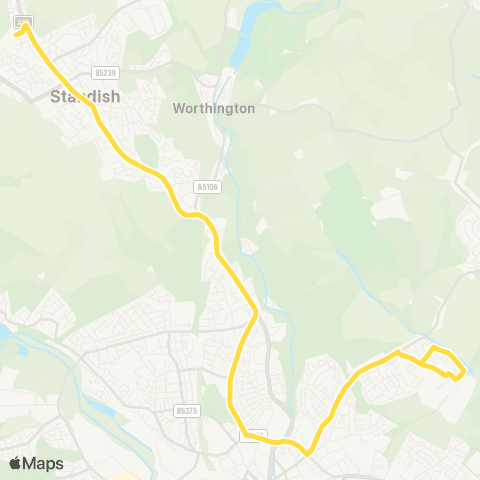 Bee Network Standish Community HS - Bakersfield map