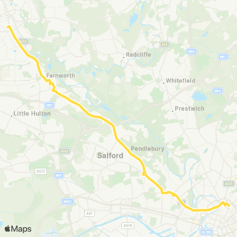 Bee Network Bolton Interchange - Shudehill Interchange map