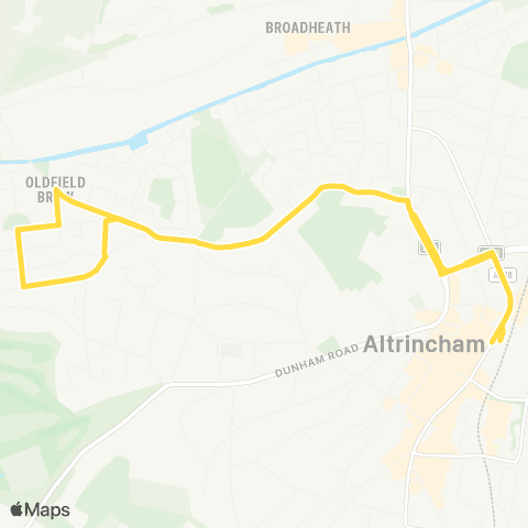 Bee Network Altrincham Interchange - Altrincham Interchange map