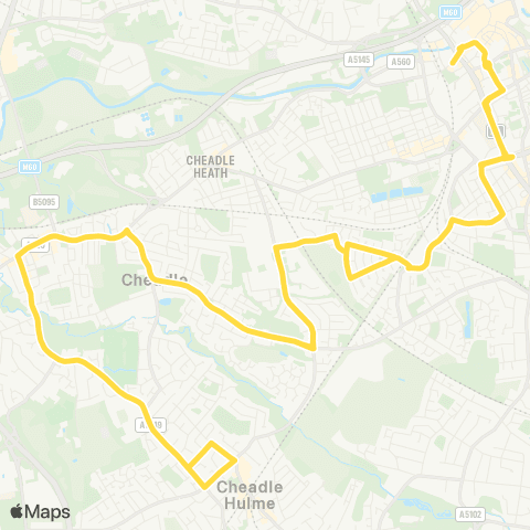 Bee Network Stockport Interchange - Stockport Interchange map