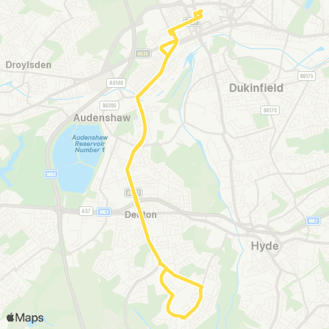 Bee Network Ashton-Under-Lyne Interchange - Ashton-Under-Lyne Interchange map