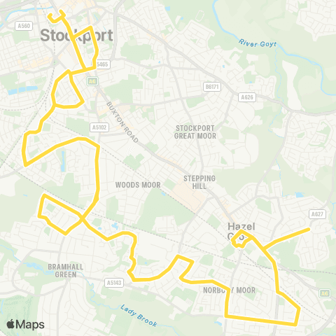 Bee Network Stockport Interchange - Stockport Interchange map