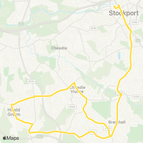 Bee Network Stockport Interchange - Stockport Interchange map