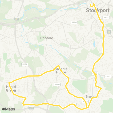 Bee Network Stockport Interchange - Stockport Interchange map