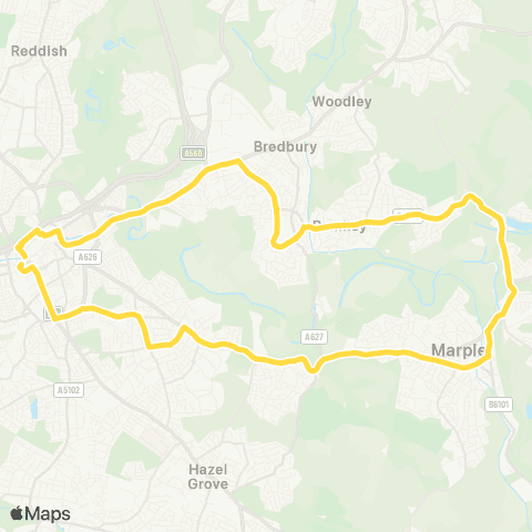 Bee Network Stockport Interchange - Stockport Interchange map