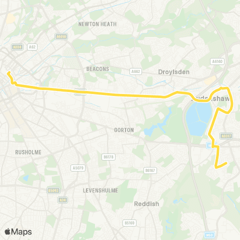 Bee Network Alan Turing Way - St Thomas More Rc Coll map