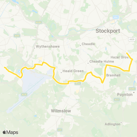 Bee Network St Ambrose College - Sainsbury's map