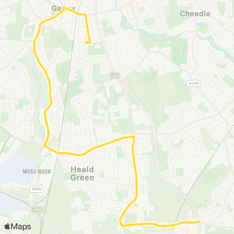 Bee Network The Kingsway School - St James' School map
