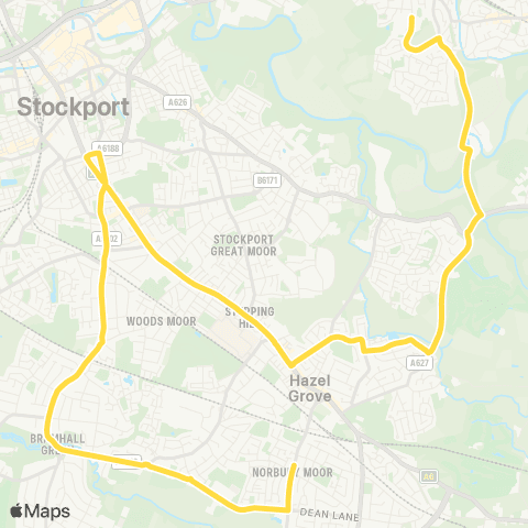 Bee Network Harrytown High School - Lyndhurst Avenue map