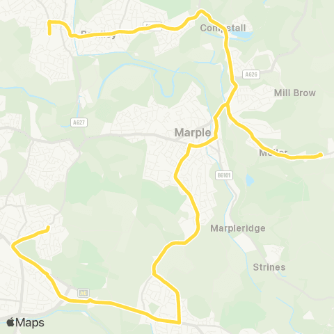 Bee Network Harrytown High School - Torkington Road map