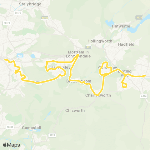 Bee Network Henry Street - Hyde Bus Station map