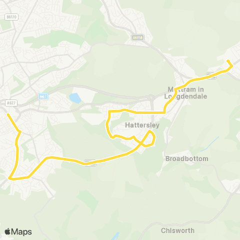 Bee Network Longdendale High School - Hyde Market Pl map
