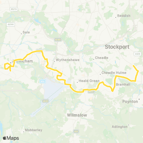 Bee Network Sainsbury's - Loreto Grammar School map