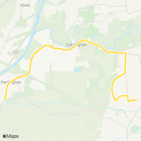 Bee Network Broadoak School - Elton Road map