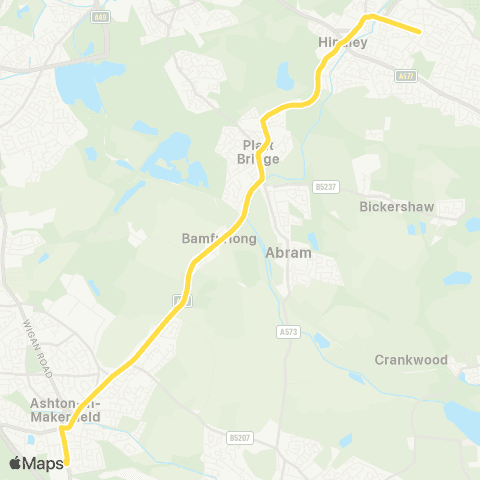 Bee Network Borsdane Av - Byrchall and St Edmund Arrowsmith High Schools map