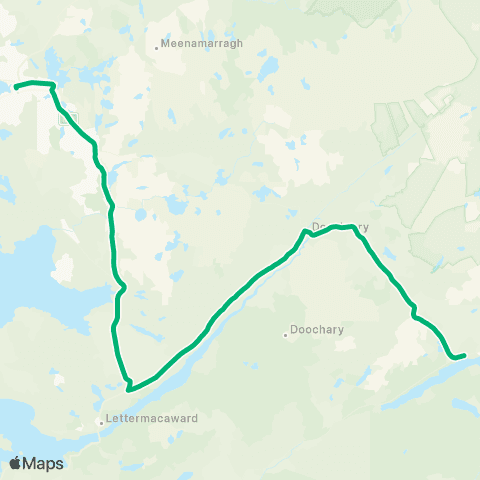 TFI Local Link Baile na Finne - An Clochán Liath map