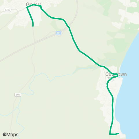 TFI Local Link Riverchapel - Gorey map