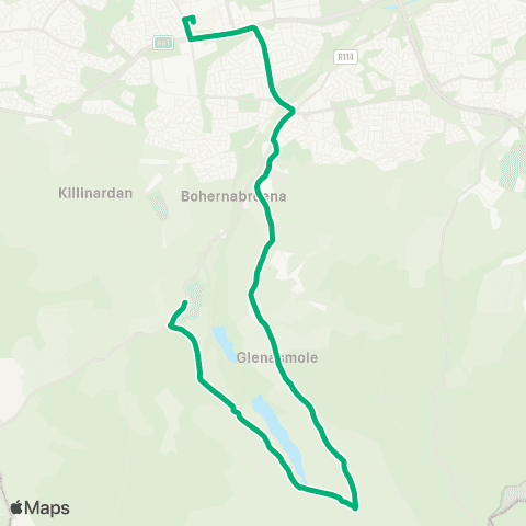 TFI Local Link Tallaght - Bohernabreena map