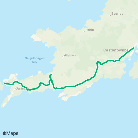 TFI Local Link Allihies - Castletownbere map