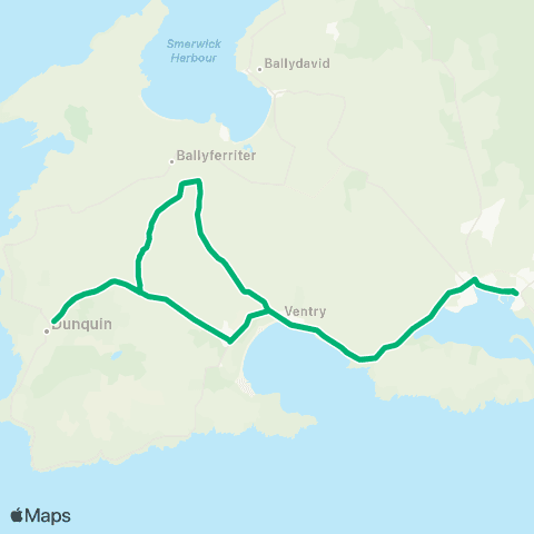 TFI Local Link Dingle - Dún Chaoin map