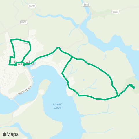 TFI Local Link Kinsale Town Shuttle map