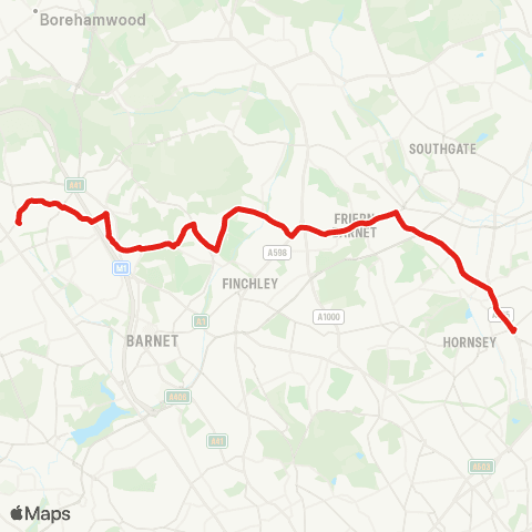 TfL Edgware Station - Turnpike Lane Station map