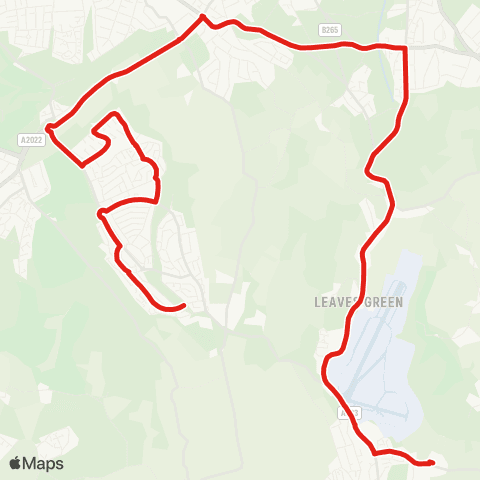 TfL Charles Darwin Sch - Biggin Hill - Coney Hall - Addington Village - New Addington, Homestead Way map