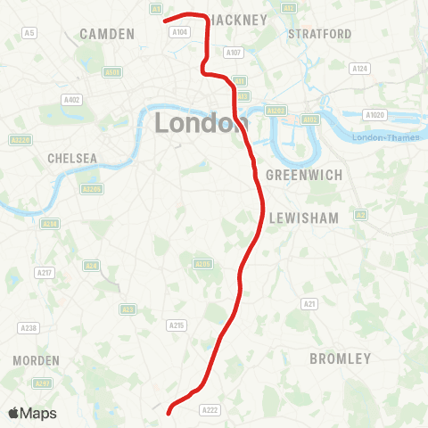 TfL & NR Windrush map