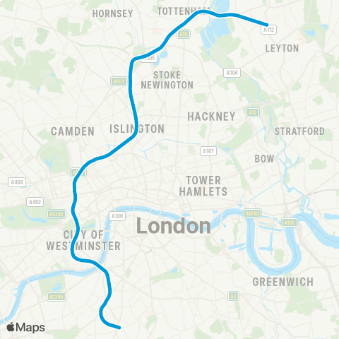 TfL Victoria map