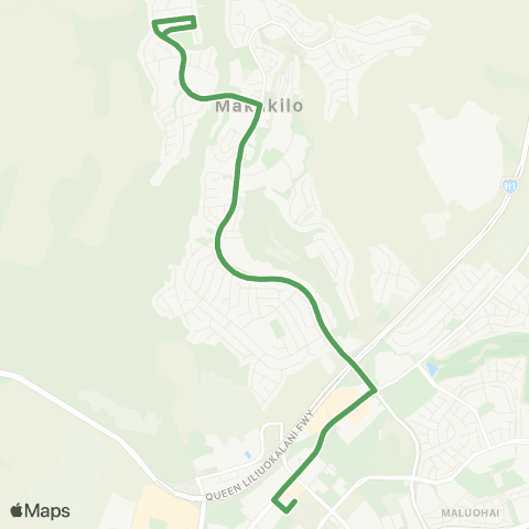 TheBus Palahia-Makakilo-Kapolei map