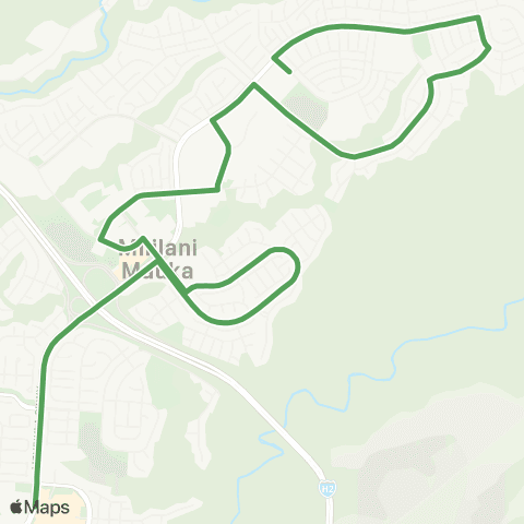 TheBus Mililani Mauka map