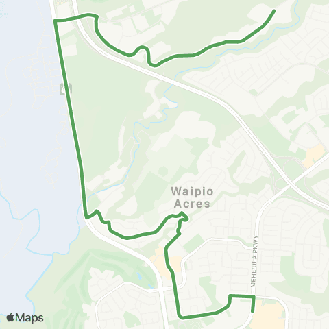 TheBus Mililani-Launani Valley map