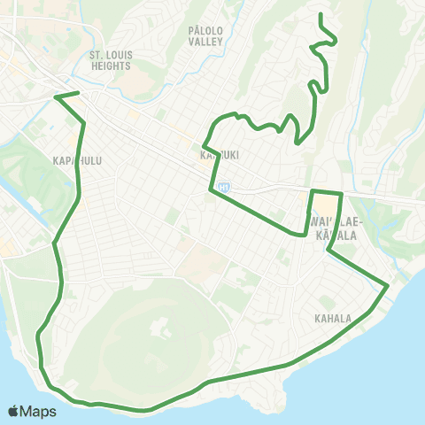 TheBus St. Louis-Maunalani map