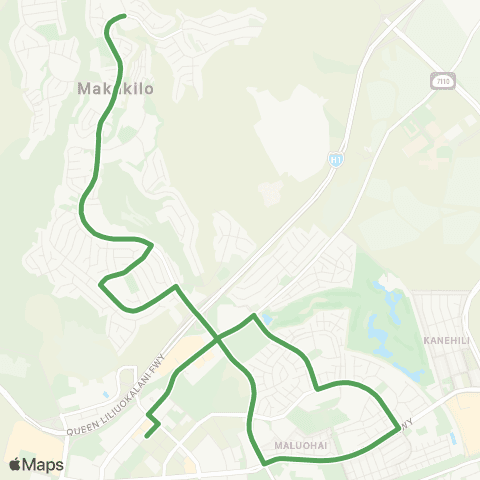 TheBus Makakilo Heights map