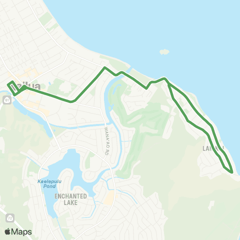 TheBus Kailua-Lanikai map