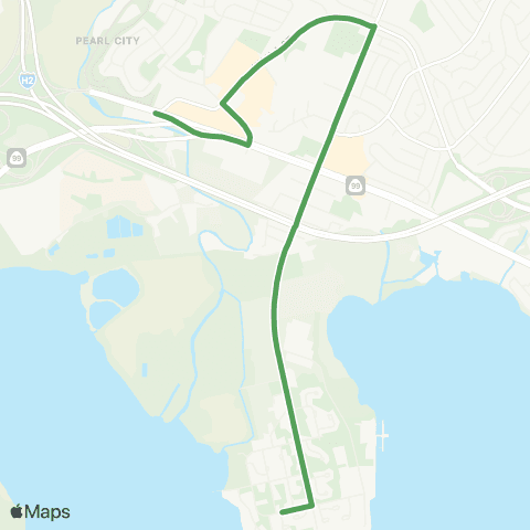 TheBus Pearl City Peninsula-Pearl Highlands map