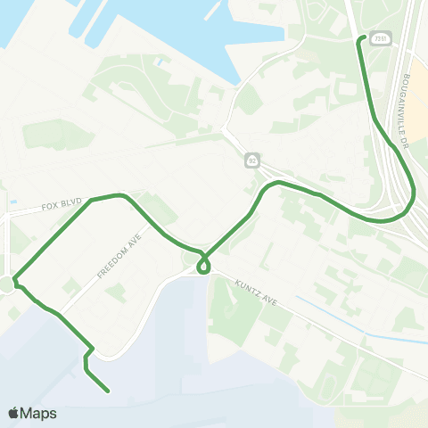 TheBus Makalapa-Hickam map