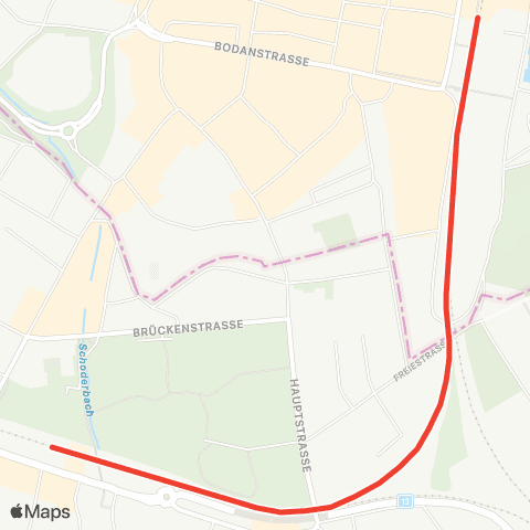 THURBO Kreuzlingen - Konstanz map