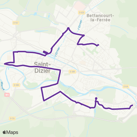 Ticéa Renfort 3 : Marnaval / Collège Ortiz / Lycées St-Exupéry et Blaise-Pascal map