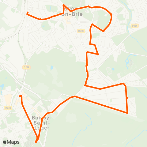 Île-de-France Mobilités Gare de Boissy-St-Léger <> Sucy - Bonneuil RER map