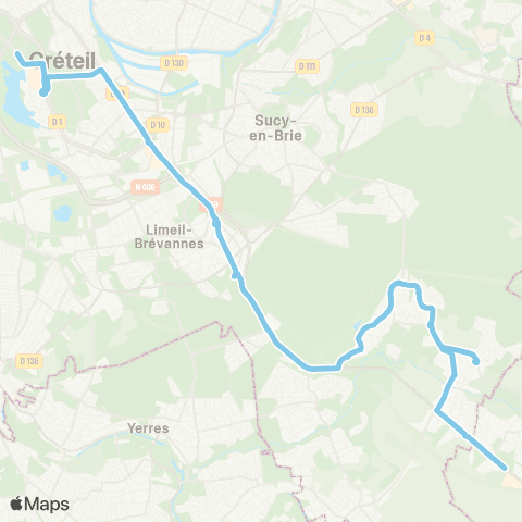 Île-de-France Mobilités Préfecture <> Eden map