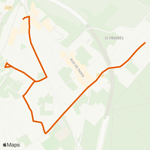 Île-de-France Mobilités Gare de Boissy-St-Léger <> Amédée Dunois map
