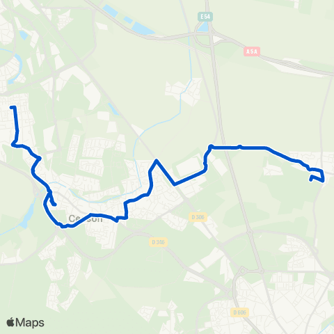 Île-de-France Mobilités Institution Nazareth <> Médiathèque map